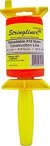 Stringliner 25459 Line Reel, 500 ft L Line, Fluorescent Orange Line, 1/2 in Dia