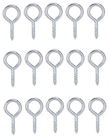 ProSource LR-223-PS Screw Eye, 2 mm Dia Wire, 2.5 mm Thread, 10/32 in L Thread, 15/16 in OAL, 14 lb Working Load, Steel