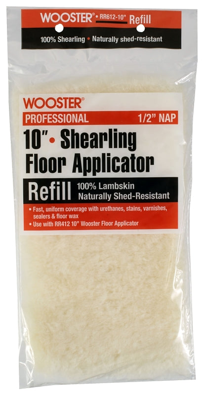 Wooster RR612-10 Shearling Floor Refill Pad, Lambskin