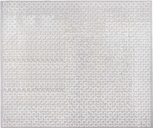 M-D 57208 Decorative Metal Sheet, 36 in W, 36 in L, Union Jack Tread, Aluminum, Mill, Pack of 3