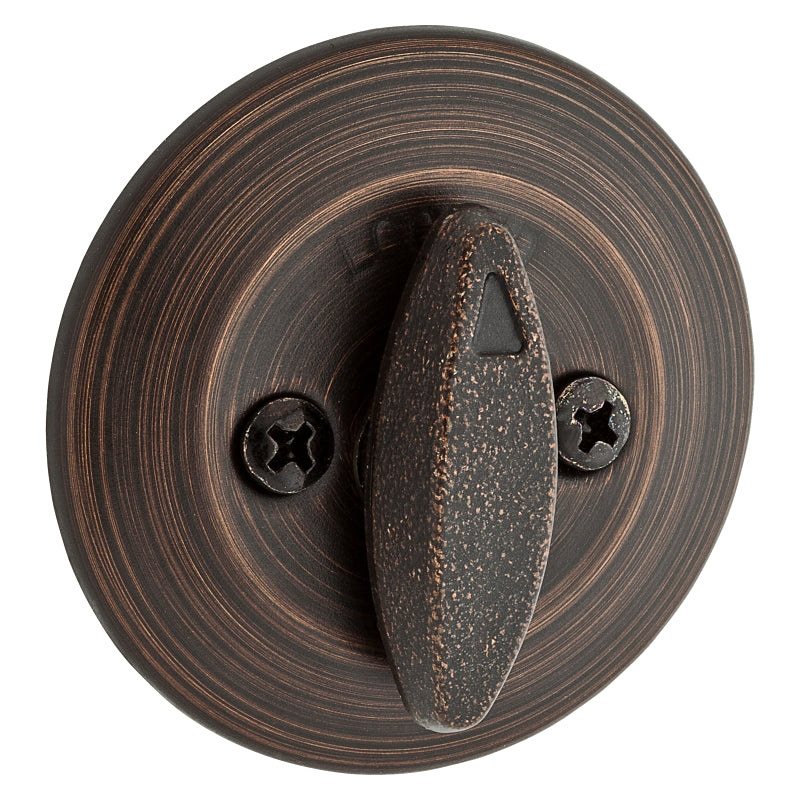 Kwikset 96600-542 Deadbolt, Alike Key, Steel, Venetian Bronze, 2-3/8 to 2-3/4 in Backset, Pack of 3