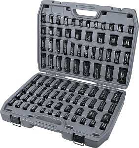 Ingersoll Rand SK34C86N Socket Set, Chrome Molybdenum Steel, Specifications: 1/2, 3/8 in Drive