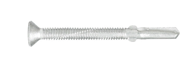HILLMAN No. 12-24 X 2-1/2 in. L Phillips Flat Head Self-Drilling Screws 100 pk