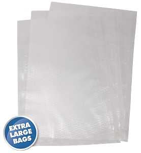 Weston 30-0105-W Vacuum Seal Bag, 15 lb Capacity, Plastic, Clear