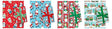 Santas Forest 67905 Juvenile Gift Wrap, Paper, Assorted, Matte, Pack of 48