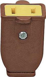 Eaton Wiring Devices SA155B Electrical Connector, Polarized, Spring Action, 21/64 in, 2-Pole, 15 A, 125 V, White