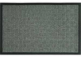 Fanmats 58777 Door Mat, 36 in L, 24 in W, Parquet Pattern, Gray
