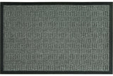 Fanmats 58775 Floor Mat, 30 in L, 18 in W, Parquet Pattern, Olefin Surface, Gray