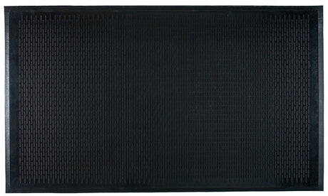Sports Licensing Solutions 21761 Vehicle Floor Mat, 6 ft L, 4 ft W, Textured Pattern, Rubber Surface, Black