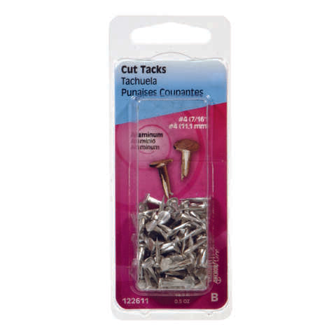 Hillman No. 6 X 1/2 in. L Silver Aluminum Cut Tacks 0.5 pk, Pack of 6