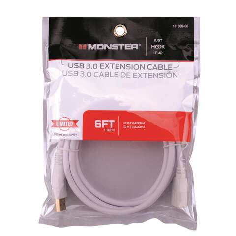 Monster Just Hook It Up 6 ft. L USB Cable Extensions