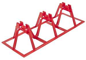 HERCULES Rebar Chair 924 Series Footer Stand, 3-3/4 in H, #4, #5 Rebar
