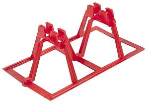 HERCULES Rebar Chair 928 Series Footer Stand, 3-3/4 in H, #4, #5 Rebar, Polypropylene