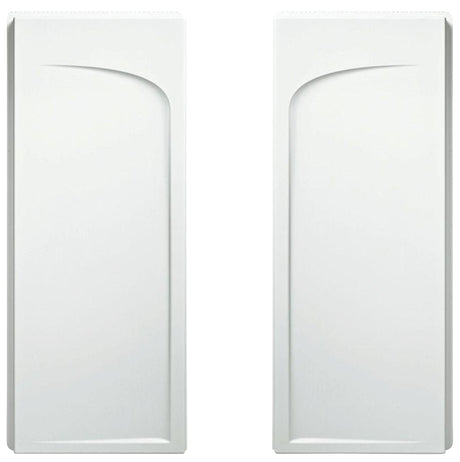 Sterling Ensemble 72205100-0 Shower End Wall Set, 72-1/2 in L, 34 in W, Vikrell, High-Gloss, Alcove Installation