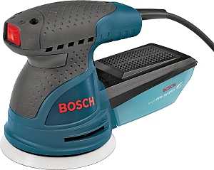 Bosch ROS20VSK Random Orbit Sander, 2.5 A, 5 in Pad/Disc, Palm Grip Handle