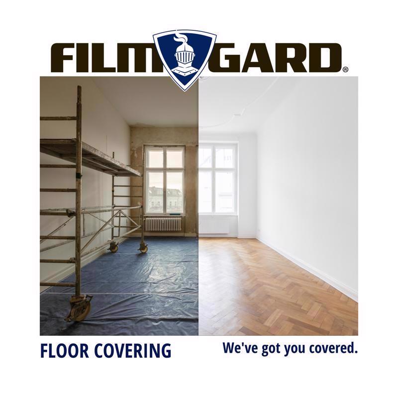 Film-Gard Plastic Sheeting 4 mil X 8 ft. W X 100 ft. L Polyethylene Black 1 pk