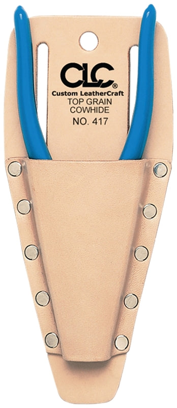 CLC Tool Works Series 417 Plier/Tool Holder, 1-Pocket, Leather, Tan, 3-1/2 in W, 8-1/4 in H