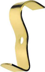OOK 50571 Wide Molding Hook, Brass