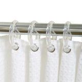 Zenna Home Clear Plastic Shower Curtain Rings 12 pk