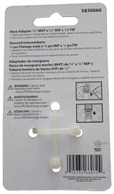 Landscapers Select PMB-466LFBC Hose Adapter, 3/4 x 3/4 x 1/2 in, MHT x MIP x FIP, Brass, Brass, For: Garden Hose