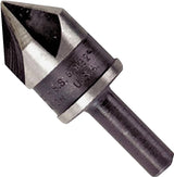 Irwin 12411 Drill Bit, 1/2 in Dia, 1-21/32 in OAL, Countersink, 5-Flute, 1/4 in Dia Shank, Round Shank