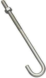 National Hardware 2195BC Series N232-934 J-Bolt, 5/16 in Thread, 3 in L Thread, 7 in L, 160 lb Working Load, Steel, Zinc, Pack of 10