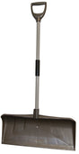 Rugg 35PL-S Snow Shovel, 27 in W Blade, Poly Blade, Aluminum Handle, Foam D-Grip Handle