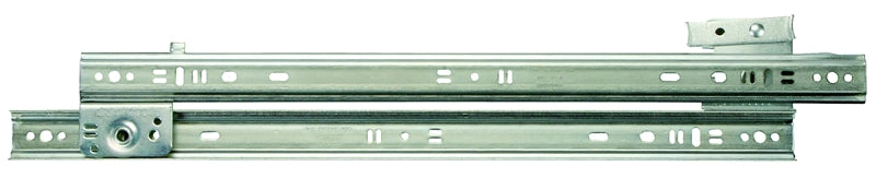 Knape & Vogt 1300P ZC 18 Drawer Slide, 75 lb, 18 in L Rail, 1/2 in W Rail, Steel, Zinc