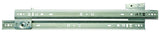 Knape & Vogt 1300P ZC 22 Drawer Slide, 75 lb, 22 in L Rail, 1/2 in W Rail, Steel, Zinc