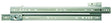 Knape & Vogt 1300P ZC 24 Drawer Slide, 75 lb, 24 in L Rail, 1/2 in W Rail, Steel, Zinc