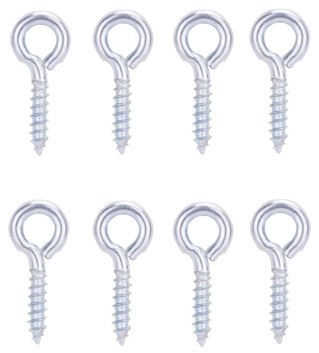 ProSource LR-225-PS Screw Eye, 3.3 mm Dia Wire, 4.3 mm Thread, 19/32 in L Thread, 1-3/16 in OAL, 57 lb Working Load