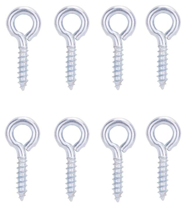 ProSource LR-225-PS Screw Eye, 3.3 mm Dia Wire, 4.3 mm Thread, 19/32 in L Thread, 1-3/16 in OAL, 57 lb Working Load