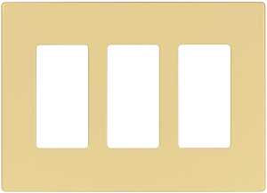 Arrow Hart PJS PJS263V Wallplate, 4.87 in L, 6-3/4 in W, 3 -Gang, Polycarbonate, Ivory, High-Gloss
