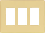 Arrow Hart PJS PJS263V Wallplate, 4.87 in L, 6-3/4 in W, 3 -Gang, Polycarbonate, Ivory, High-Gloss