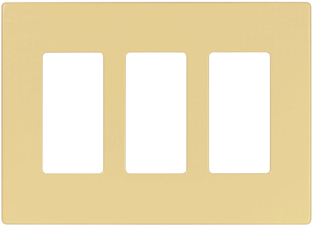 Arrow Hart PJS PJS263V Wallplate, 4.87 in L, 6-3/4 in W, 3 -Gang, Polycarbonate, Ivory, High-Gloss