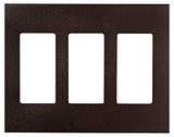 Eaton Cooper Wiring PJS PJS263RB-SP-L Wallplate, 4.87 in L, 6-3/4 in W, 3 -Gang, Polycarbonate, Oil-Rubbed Bronze, Pack of 6