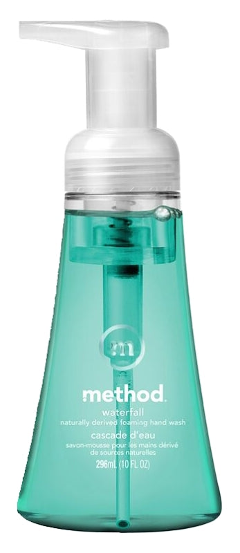 method 1160 Foaming Hand Wash, Aqua, Waterfall, 10 oz Bottle