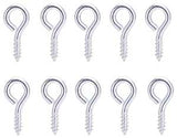 ProSource LR-226-PS Screw Eye, 2.4 mm Dia Wire, 3.1 mm Thread, 5/16 in L Thread, 13/16 in OAL, 36 lb Working Load, Steel
