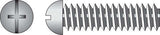 HILLMAN No. 6-32 X 3 in. L Combination Round Head Zinc-Plated Steel Machine Screws 100 pk