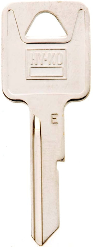 Hy-Ko 11010B44 Key Blank, Brass, B44 Key Number, Nickel, Pack of 10