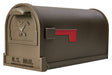 Gibraltar Mailboxes Arlington Series AR15T000 Mailbox, 1475 cu-in Capacity, Galvanized Steel, Bronze, 9-1/2 in W