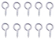 ProSource LR-227-PS Screw Eye, 2 mm Dia Wire, 2.5 mm Thread, 15/64 in L Thread, 5/8 in OAL, 25 lb Working Load, Steel