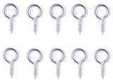 ProSource LR-227-PS Screw Eye, 2 mm Dia Wire, 2.5 mm Thread, 15/64 in L Thread, 5/8 in OAL, 25 lb Working Load, Steel