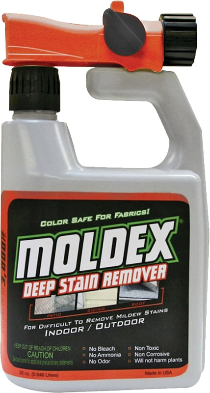 Moldex 5330 Non-Bleach Outdoor Wash, 32 oz, Liquid, Opaque White, Pack of 6