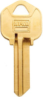Hy-Ko 21200KW1BR Key Blank, Brass, For: Kwikset Cabinet, Padlocks and House Locks, Pack of 200