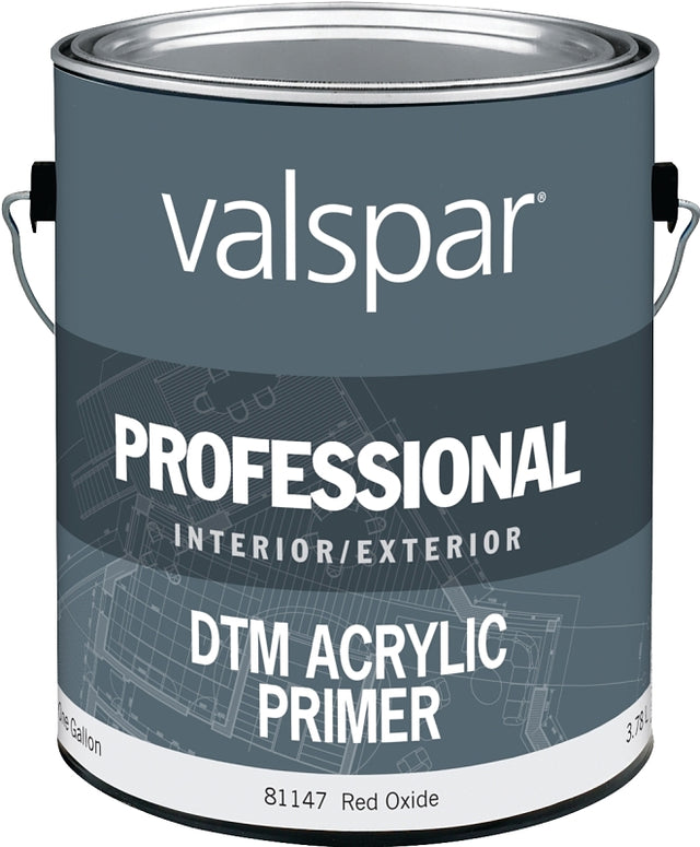 Valspar PROFESSIONAL 045.0081147.007 DTM Primer, Red Oxide, 1 gal, Pack of 4