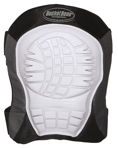 Bucket Boss 94200 Soft Shell Knee Pad, Soft Rubber Cap, Foam Pad, 2-Strap, Straps with Hook and Loop Closure