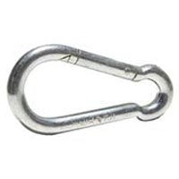 Koch 245211 Rigid Eye Spring Snap, 80 lb Working Load, Steel, Zinc-Plated