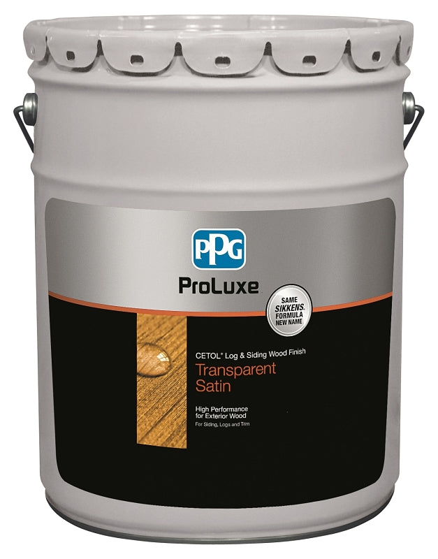 PPG ProLuxe Cetol SIK42009/05 Wood Finish, Satin, Dark Oak, Liquid, 5 gal