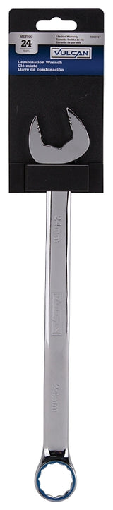 Vulcan MT6549938 Combination Wrench, Metric, 24 mm Head, Chrome Vanadium Steel